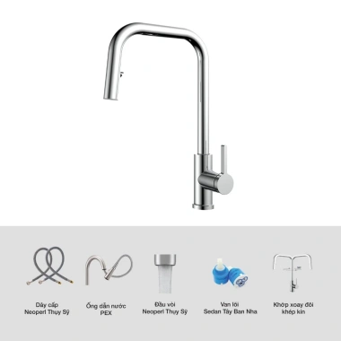 Vòi rửa chén Kluger KLF15C - Thiết kế sang trọng, tiết kiệm nước, giảm 23% cho nhà bếp 7 Vòi rửa chén Kluger KLF15C - Thiết kế sang trọng, tiết kiệm nước, giảm 23% cho nhà bếp 7