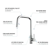 Vòi rửa chén Kluger KLF15C - Thiết kế sang trọng, tiết kiệm nước, giảm 23% cho nhà bếp 8
