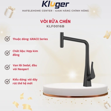 Vòi rửa chén Kluger KLF16B – Sang trọng, Tiện lợi, Giá chỉ 3.990.000₫