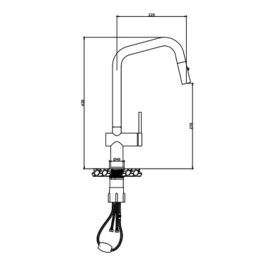 Vòi rửa chén Kluger KLF19C Inox 304 Cao Cấp - Nóng Lạnh 2 chế độ, xoay 360° - Giá ưu đãi 3.192.000₫ 5