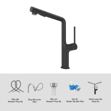 Vòi rửa chén Kluger KLF1B - Chống gỉ, Nóng lạnh 2 đường nước, Bền bỉ, Giá ưu đãi 3.432.000 8