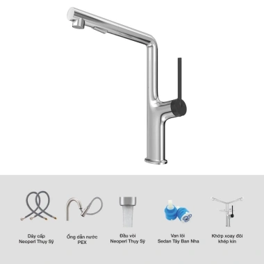 Vòi rửa chén Kluger KLF1C Nóng Lạnh - Hiện đại, lắp đặt dễ dàng, giá 3.112.000 VND