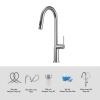 Vòi rửa chén Kluger KLF20S inox bền đẹp - Giá 2.990.000 cho bếp hiện đại 4