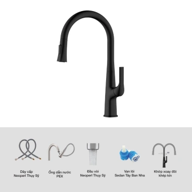 Vòi rửa chén Kluger KLF2B - Đầu xoay 360°, gạt nhẹ êm ái, giá chỉ 2.632.000₫ 3