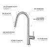Vòi rửa chén Kluger KLF3C Nóng Lạnh 2 chế độ, đầu xoay 360, chống gỉ sét - Giá ưu đãi 3,512,000₫ 5