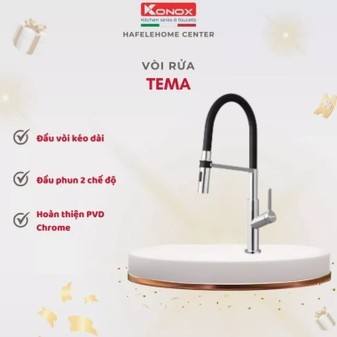 Vòi rửa chén Konox Tema - sang trọng, phù hợp mọi chậu rửa, giá ưu đãi 3.650.000 VND 3