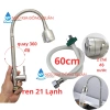 Vòi rửa chén lạnh inox 304, bẻ lò xo, xoay 360 do, 2 chế độ, thân xoắn, Giá 37.450 VND 2