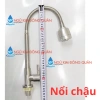 Vòi rửa chén lạnh inox 304, bẻ lò xo, xoay 360 do, 2 chế độ, thân xoắn, Giá 37.450 VND 4