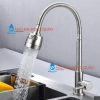 Vòi rửa chén lạnh inox 304, bẻ lò xo, xoay 360 do, 2 chế độ, thân xoắn, Giá 37.450 VND 6
