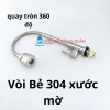 Vòi rửa chén xoay 360 thân bọc cao su cực bền - màu đen, giá chỉ 37.450₫ 3