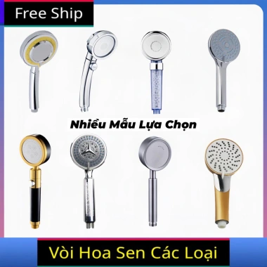 Vòi sen hoa sen tăng áp 3 chế độ, đa mẫu mã, giá ưu đãi 18.000đ