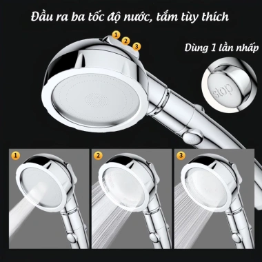 Vòi sen hoa sen tăng áp 3 chế độ, đa mẫu mã, giá ưu đãi 18.000đ