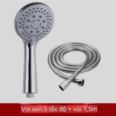 Vòi sen tắm bát tay 5 chế độ nóng lạnh cao cấp, kèm dây sen inox và cài sen - 59.000 VND 8 Vòi sen tắm bát tay 5 chế độ nóng lạnh cao cấp, kèm dây sen inox và cài sen - 59.000 VND 8