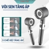 Vòi sen tăng áp 4 trong 1, đầu vòi hoa sen Massage, 3 chế độ áp suất cao, tiết kiệm nước, lõi cotton, giá 26.000 VND