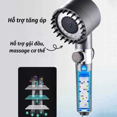 Vòi Sen Tăng Áp Nami Tiết Kiệm Nước 70k Massage Đa Chức Năng Giá Sốc