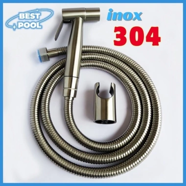 Vòi xịt nhà vệ sinh inox 304 ren 21mm BESTPOOL - Giá ưu đãi 18.400đ, giảm so với 23.736đ