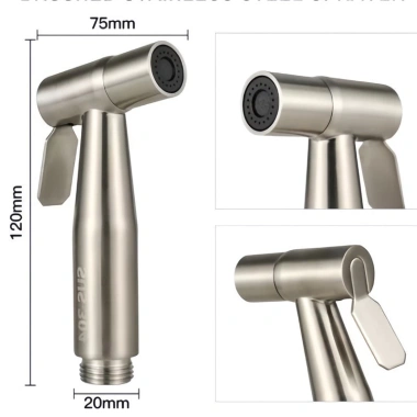 Vòi xịt nhà vệ sinh inox 304 ren 21mm BESTPOOL - Giá ưu đãi 18.400đ, giảm so với 23.736đ 4