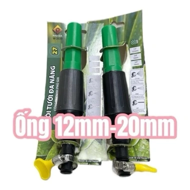 Vòi xịt tăng áp đa năng tưới cây, rửa xe, rửa sân kèm đai xiết chỉ 18.000₫
