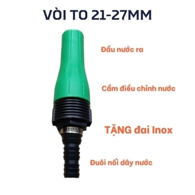 Vòi xịt tăng áp đa năng tưới cây, rửa xe, rửa sân kèm đai xiết chỉ 18.000₫ 6 Vòi xịt tăng áp đa năng tưới cây, rửa xe, rửa sân kèm đai xiết chỉ 18.000₫ 6