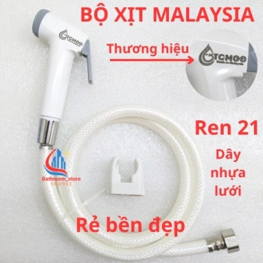 Vòi xịt vệ sinh Thái cò âm đẹp, lõi Thau bền, dây dài 120cm, nước ra mịn 24,999₫ Vòi xịt vệ sinh Thái cò âm đẹp, lõi Thau bền, dây dài 120cm, nước ra mịn 24,999₫
