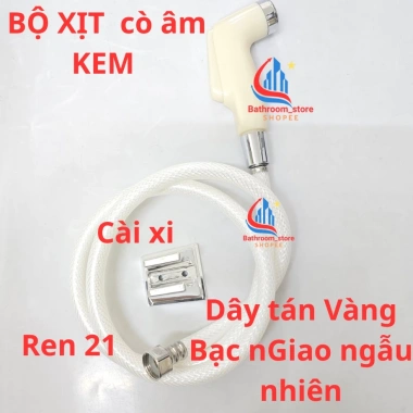 Vòi xịt vệ sinh Thái cò âm đẹp, lõi Thau bền, dây dài 120cm, nước ra mịn 24,999₫ 2 Vòi xịt vệ sinh Thái cò âm đẹp, lõi Thau bền, dây dài 120cm, nước ra mịn 24,999₫ 2