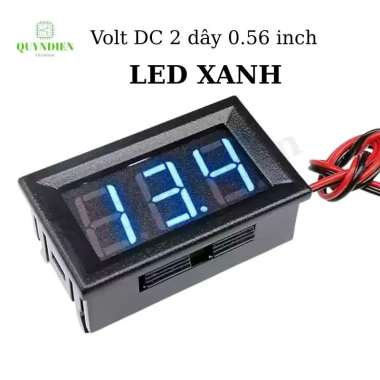 Vôn kế đồng hồ LED đo điện áp DC 2 dây 0.56 inch 5-30V - Giá chỉ 32.010₫