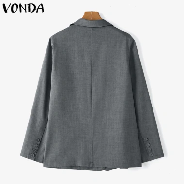 Vonda Áo Blazer Nữ Dài Tay Hàn Quốc Màu Trơn Không Váy - Giá 177.811₫, giảm 17% 8