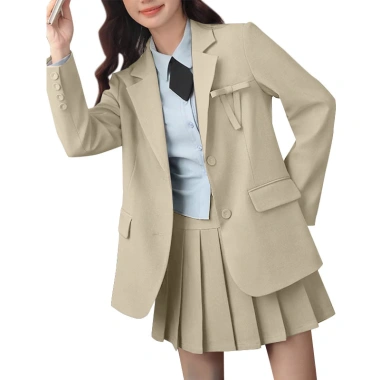 Vonda Áo Blazer Nữ Dài Tay Hàn Quốc Màu Trơn Không Váy - Giá 177.811₫, giảm 17% 10