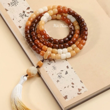 Vòng 108 hạt Bồ Đề phong thủy - chuỗi hạt đeo tay niệm Phật, trang sức Phật giáo, quà tặng may mắn giá ưu đãi 195.000₫ 2