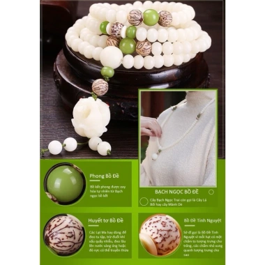 Vòng 108 hạt Bồ Đề phong thủy - chuỗi hạt đeo tay niệm Phật, trang sức Phật giáo, quà tặng may mắn giá ưu đãi 195.000₫ 7
