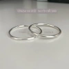 Vòng Bạc Ta Trơn Đặc Ruột Bé Người Lớn - Quà Đầy Tháng, Thôi Nôi, Sinh Nhật TTA