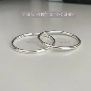 Vòng Bạc Ta Trơn Đặc Ruột Bé Người Lớn - Quà Đầy Tháng, Thôi Nôi, Sinh Nhật TTA Vòng Bạc Ta Trơn Đặc Ruột Bé Người Lớn - Quà Đầy Tháng, Thôi Nôi, Sinh Nhật TTA
