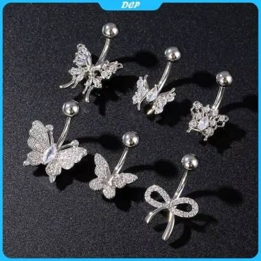 Vòng bướm cung bụng thép không gỉ Zircon - Trang sức cho phụ nữ quà tặng 31.800₫
