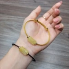 Vòng cáp lu thống TA Tóc Vàng khắc kim tiền 3D mệnh Thổ Kim TUDO, 805.000đ 8