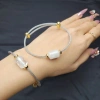 Vòng cáp lu thống TA Trắng 2 màu trong & thể băng - Phong Thuỷ Kim và Thuỷ TUDO giảm tới 399k 3