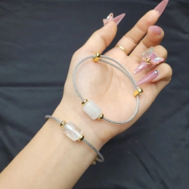 Vòng cáp lu thống TA Trắng 2 màu trong & thể băng - Phong Thuỷ Kim và Thuỷ TUDO giảm tới 399k 8