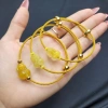 Vòng Cáp Tỳ Hưu TA Q506 Tóc Vàng - Phong Thuỷ Thổ Kim, TUDO Giá 690.000