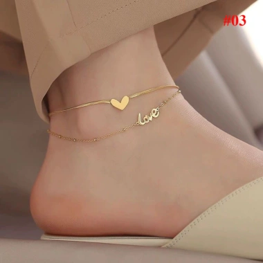 Vòng chân nữ tua rua hình bầu bướm đơn giản - Giá 42.900 VND, giảm ngay 10