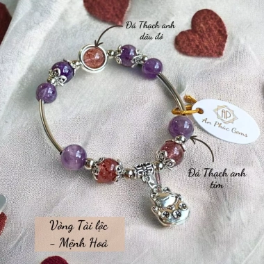 Vòng Charm Phong Thủy Đá Thiên Nhiên Mệnh Hỏa - An Phúc Gems 219.000₫ 3