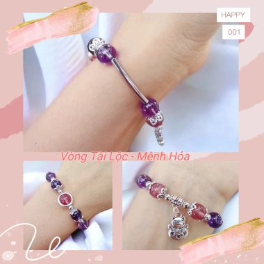 Vòng Charm Phong Thủy Đá Thiên Nhiên Mệnh Hỏa - An Phúc Gems 219.000₫ 5