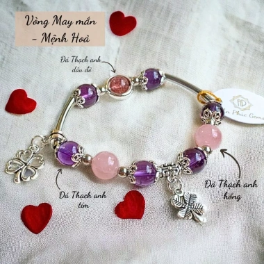 Vòng Charm Phong Thủy Đá Thiên Nhiên Mệnh Hỏa - An Phúc Gems 219.000₫ 10