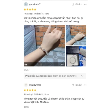 Vòng chuỗi mân côi T.A trắng tự nhiên + charm bạc Thái 925 - Nguyện cầu thêm đẹp, giảm còn 1,150,000 VND 7 Vòng chuỗi mân côi T.A trắng tự nhiên + charm bạc Thái 925 - Nguyện cầu thêm đẹp, giảm còn 1,150,000 VND 7