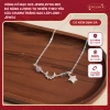 Vòng cổ bạc 925 Jewelou đá năng lượng tự nhiên, charm trăng sao lấp lánh - 949k