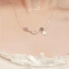 Vòng cổ bạc 925 Jewelou đá năng lượng tự nhiên, charm trăng sao lấp lánh - 949k 6