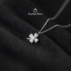 Vòng cổ bạc 925 nữ DUYSON SILVER - Dây chuyền cỏ 4 lá mạ vàng cao cấp, thiết kế tinh tế, giá chỉ 450.000 VND