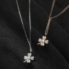 Vòng cổ bạc 925 nữ DUYSON SILVER - Dây chuyền cỏ 4 lá mạ vàng cao cấp, thiết kế tinh tế, giá chỉ 450.000 VND 6