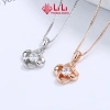Vòng cổ bạc nữ S925 đá CZ cao cấp hình cỏ 4 lá Reina - Giá 1.928.000 VND 5