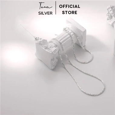 Vòng cổ Bạc tuyết xù Choker nữ cao cấp TUNA SILVER - 100% Bạc 925, Giá ưu đãi 450.000₫ (giảm từ 576.000)