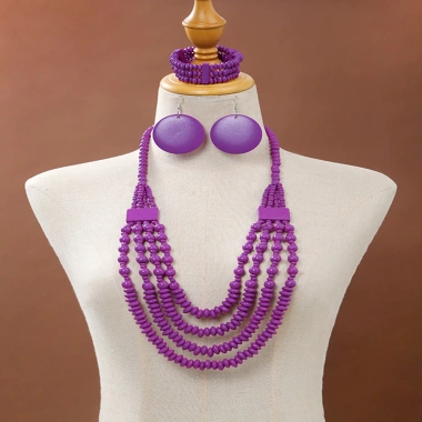 Vòng cổ bohemian nhiều lớp cườm: phụ kiện thời trang, giá ưu đãi 90.450₫