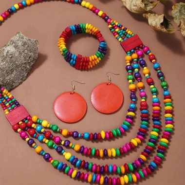 Vòng cổ bohemian nhiều lớp cườm: phụ kiện thời trang, giá ưu đãi 90.450₫